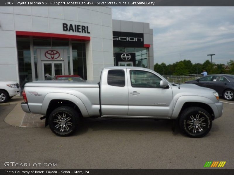 Silver Streak Mica / Graphite Gray 2007 Toyota Tacoma V6 TRD Sport Access Cab 4x4
