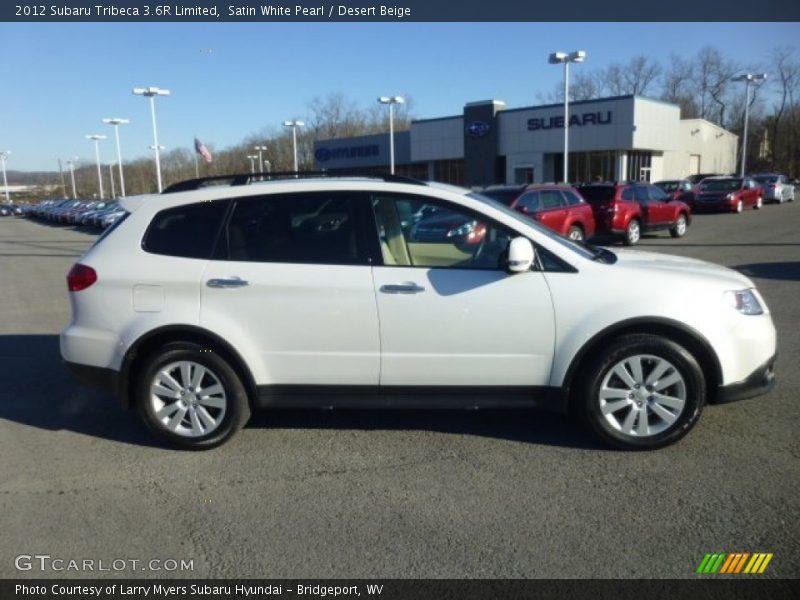 Satin White Pearl / Desert Beige 2012 Subaru Tribeca 3.6R Limited
