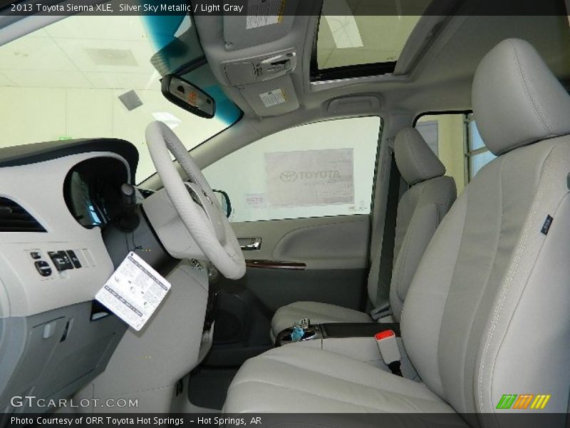Silver Sky Metallic / Light Gray 2013 Toyota Sienna XLE
