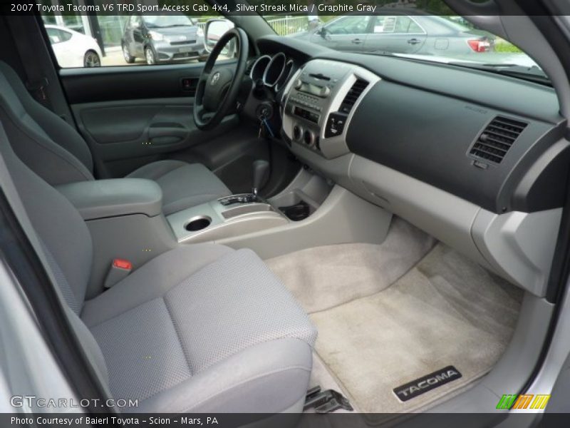 Silver Streak Mica / Graphite Gray 2007 Toyota Tacoma V6 TRD Sport Access Cab 4x4
