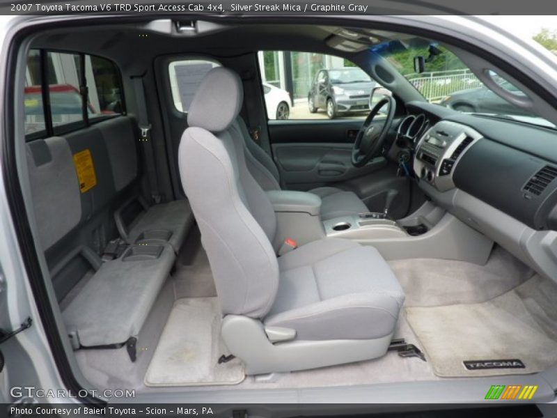 Silver Streak Mica / Graphite Gray 2007 Toyota Tacoma V6 TRD Sport Access Cab 4x4