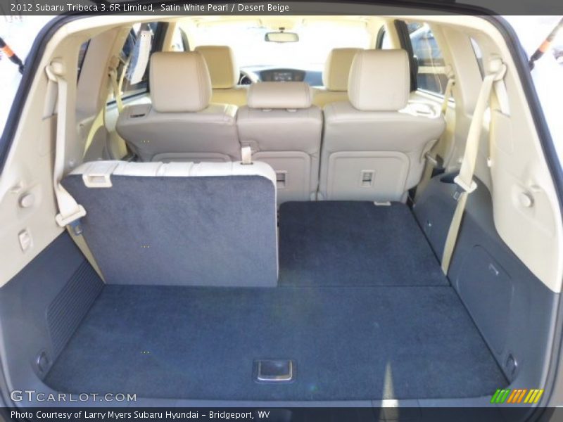 Satin White Pearl / Desert Beige 2012 Subaru Tribeca 3.6R Limited