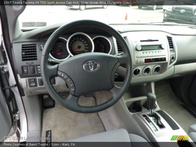Silver Streak Mica / Graphite Gray 2007 Toyota Tacoma V6 TRD Sport Access Cab 4x4
