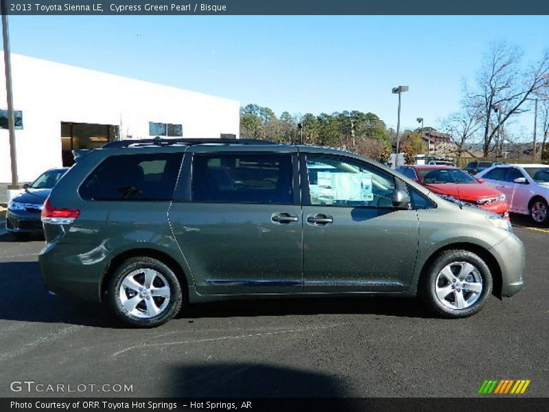 Cypress Green Pearl / Bisque 2013 Toyota Sienna LE