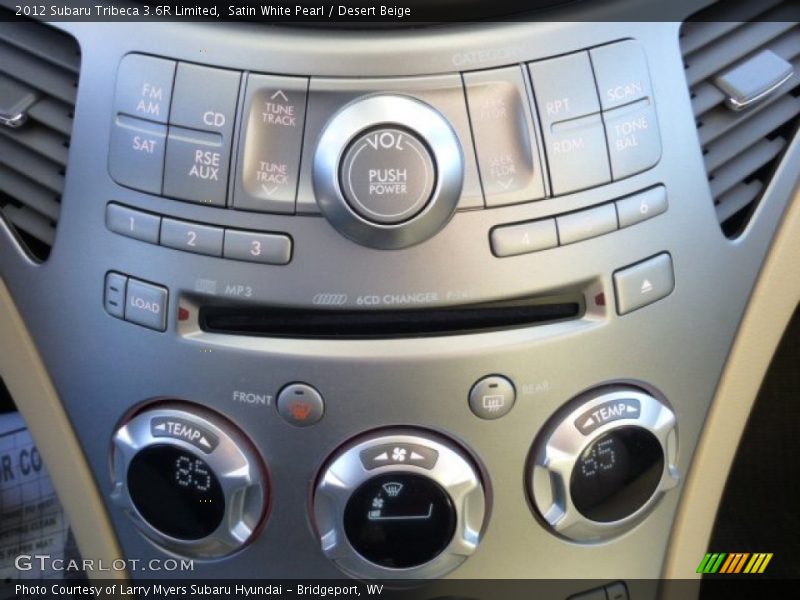 Satin White Pearl / Desert Beige 2012 Subaru Tribeca 3.6R Limited