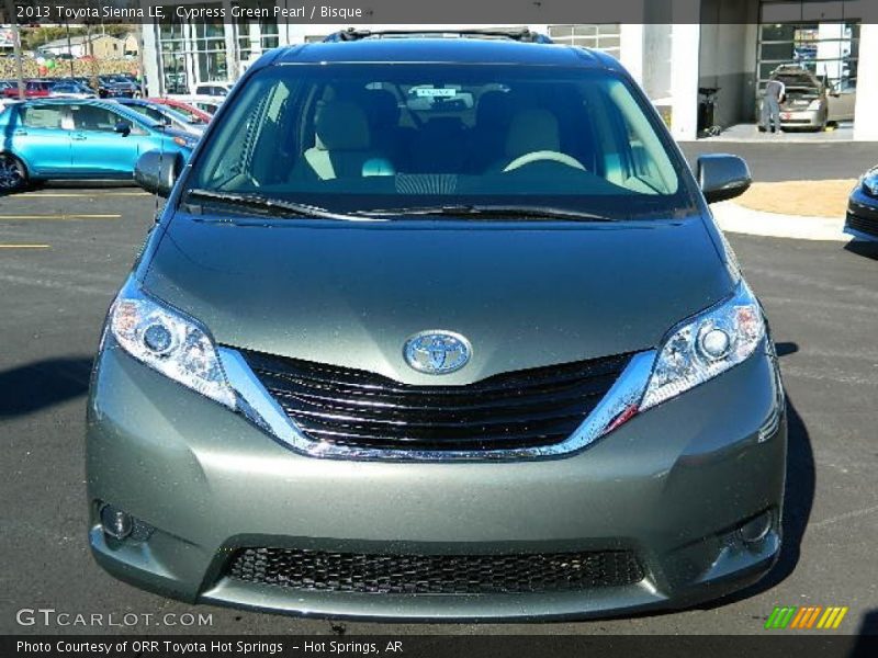 Cypress Green Pearl / Bisque 2013 Toyota Sienna LE