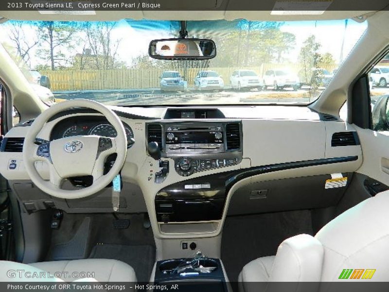 Cypress Green Pearl / Bisque 2013 Toyota Sienna LE