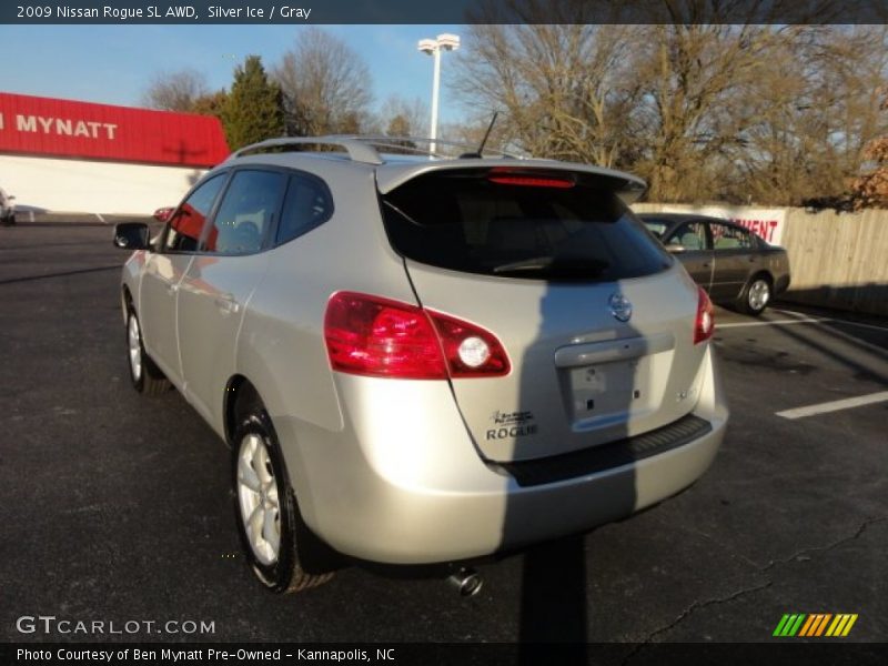 Silver Ice / Gray 2009 Nissan Rogue SL AWD