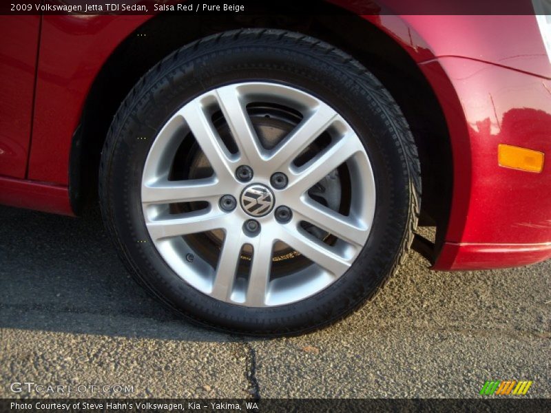 Salsa Red / Pure Beige 2009 Volkswagen Jetta TDI Sedan