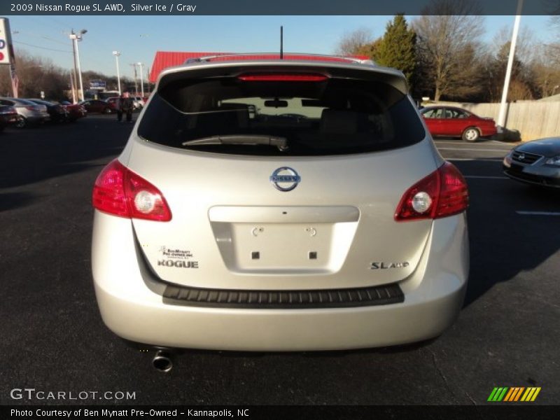 Silver Ice / Gray 2009 Nissan Rogue SL AWD