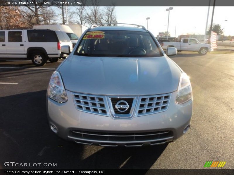 Silver Ice / Gray 2009 Nissan Rogue SL AWD