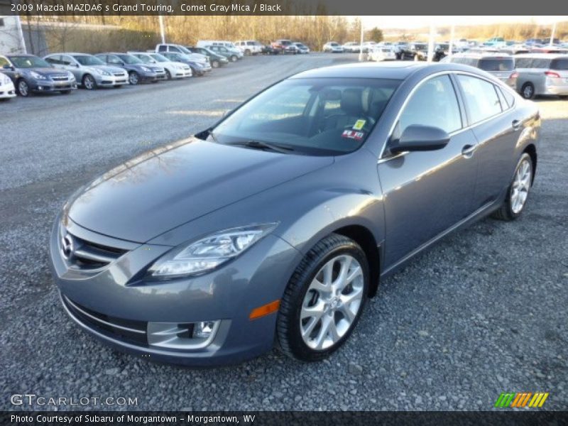 Comet Gray Mica / Black 2009 Mazda MAZDA6 s Grand Touring