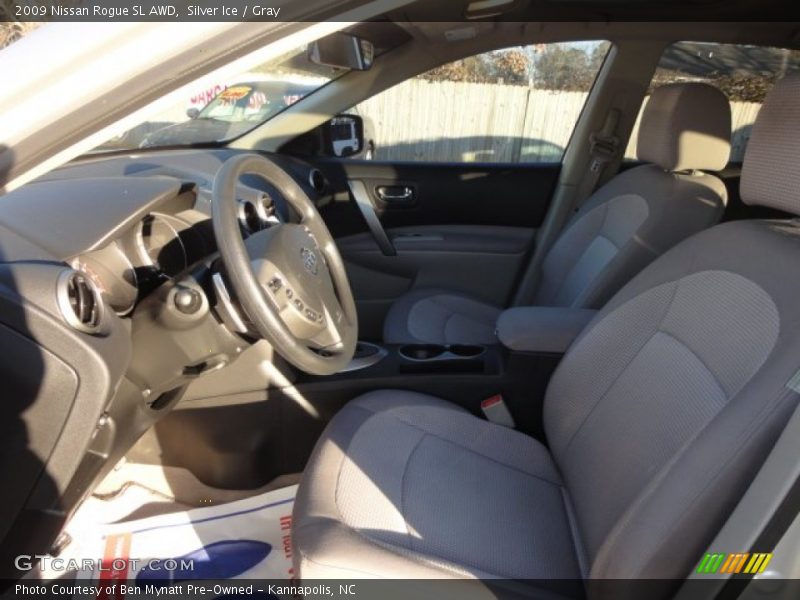 Silver Ice / Gray 2009 Nissan Rogue SL AWD