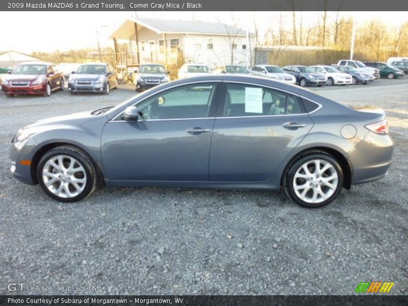Comet Gray Mica / Black 2009 Mazda MAZDA6 s Grand Touring
