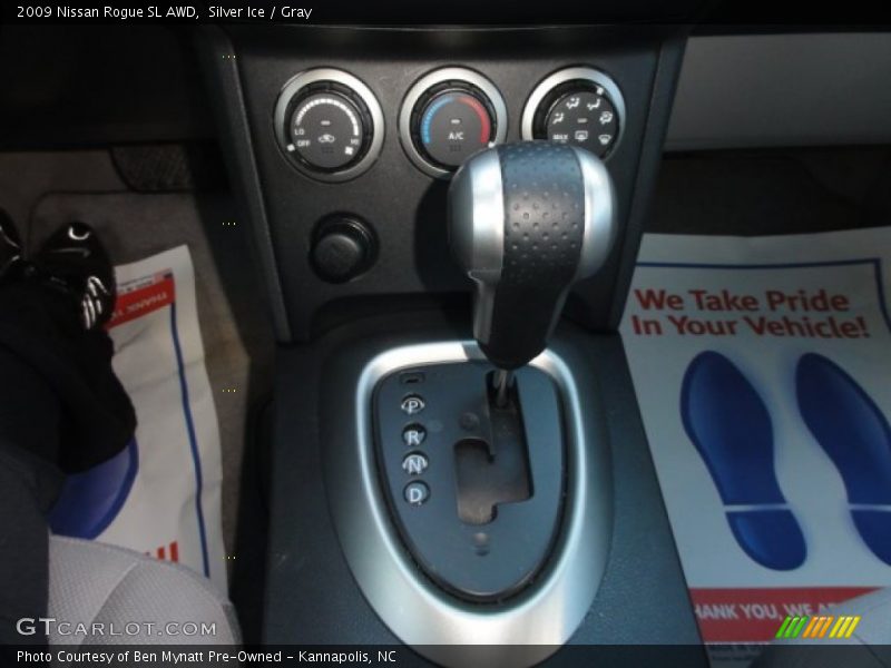 Silver Ice / Gray 2009 Nissan Rogue SL AWD