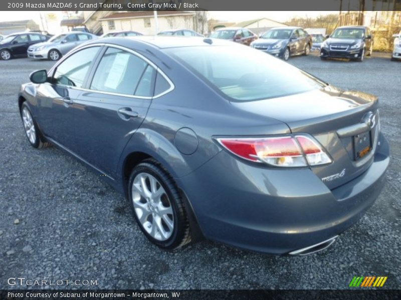 Comet Gray Mica / Black 2009 Mazda MAZDA6 s Grand Touring
