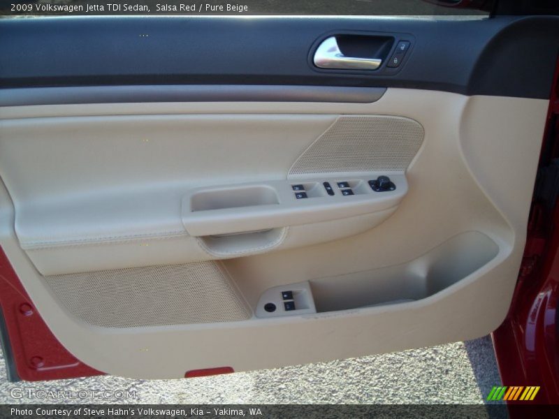 Salsa Red / Pure Beige 2009 Volkswagen Jetta TDI Sedan