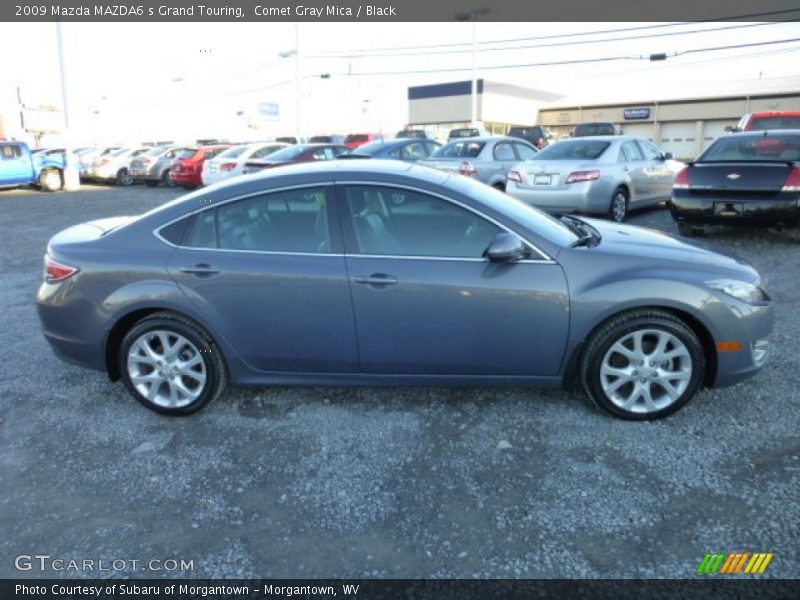 Comet Gray Mica / Black 2009 Mazda MAZDA6 s Grand Touring