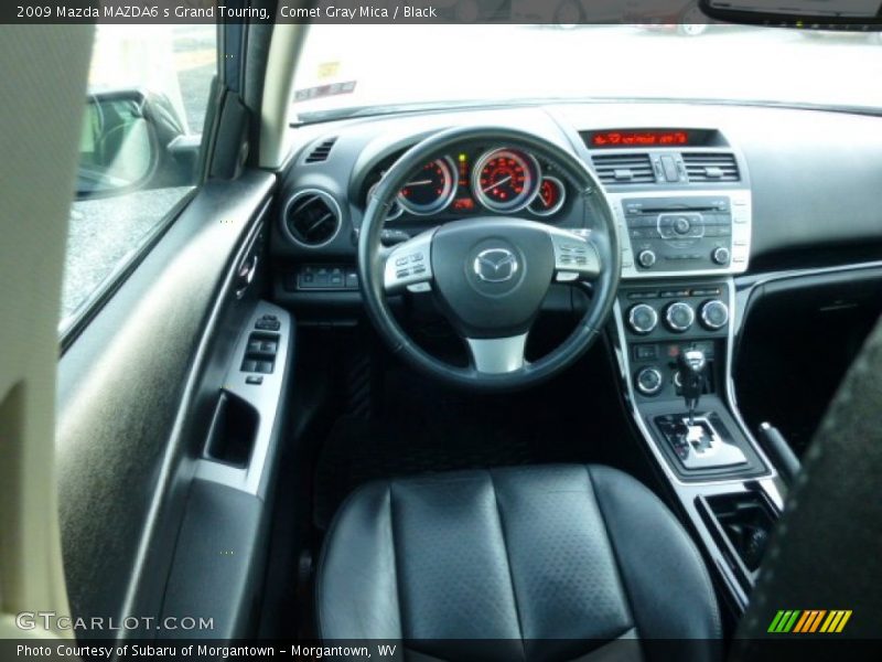 Comet Gray Mica / Black 2009 Mazda MAZDA6 s Grand Touring