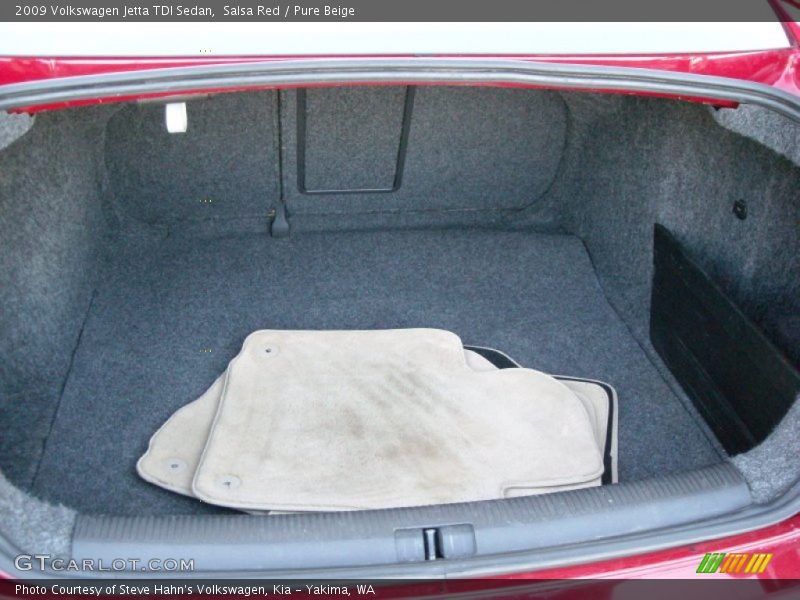Salsa Red / Pure Beige 2009 Volkswagen Jetta TDI Sedan
