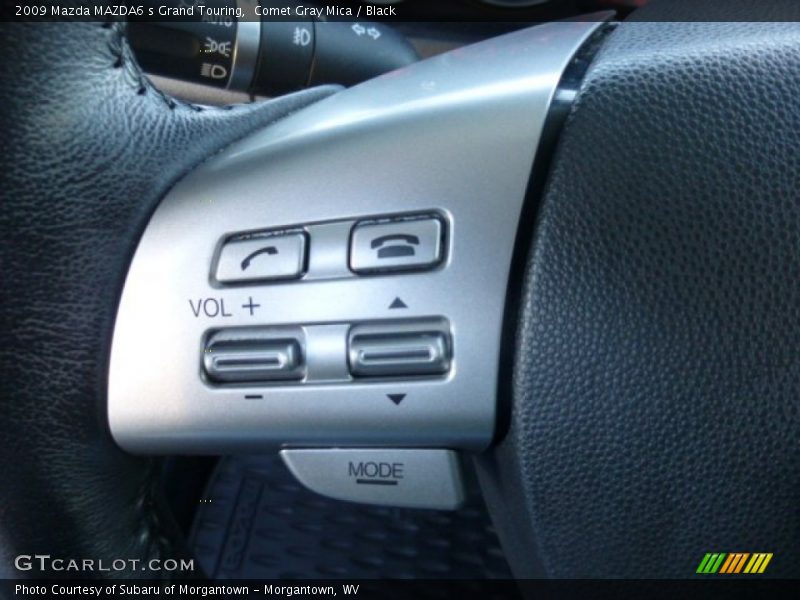 Comet Gray Mica / Black 2009 Mazda MAZDA6 s Grand Touring