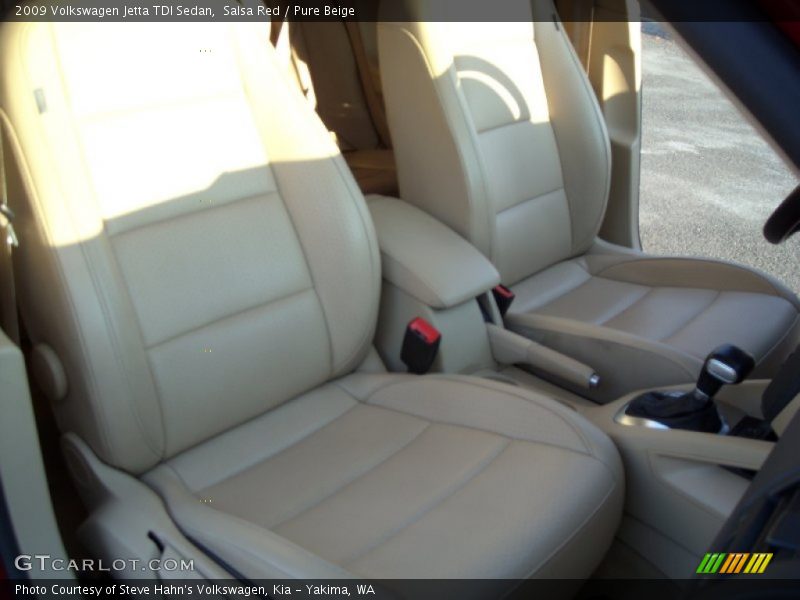 Salsa Red / Pure Beige 2009 Volkswagen Jetta TDI Sedan