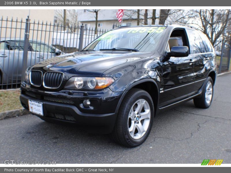 Black Sapphire Metallic / Beige 2006 BMW X5 3.0i
