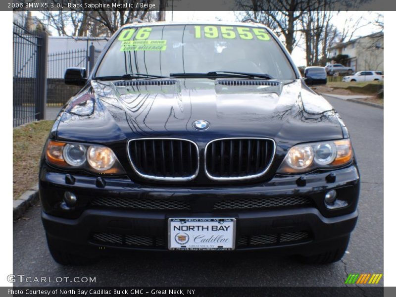 Black Sapphire Metallic / Beige 2006 BMW X5 3.0i