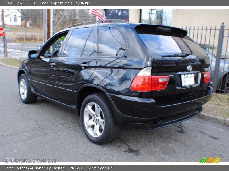 Black Sapphire Metallic / Beige 2006 BMW X5 3.0i