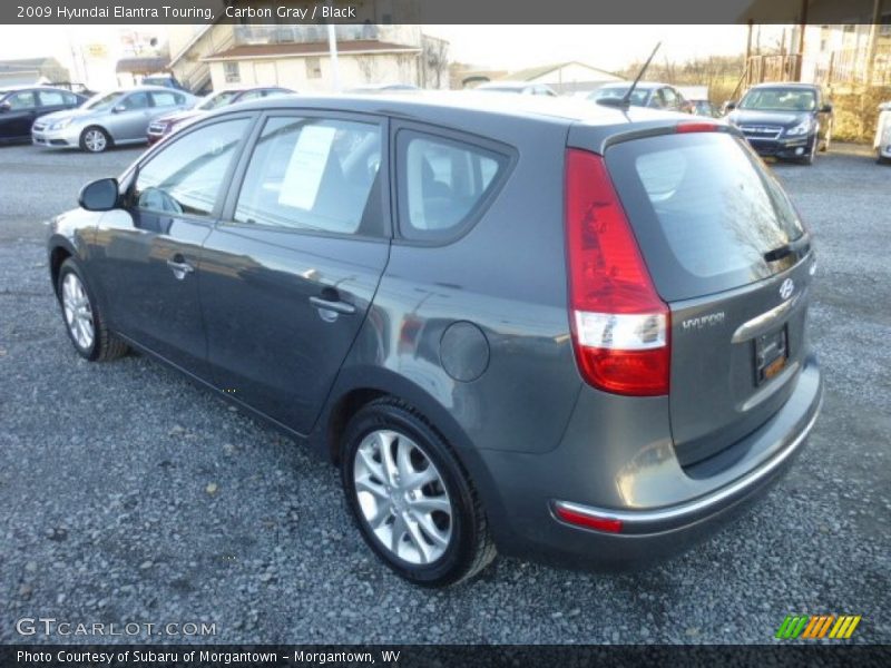 Carbon Gray / Black 2009 Hyundai Elantra Touring