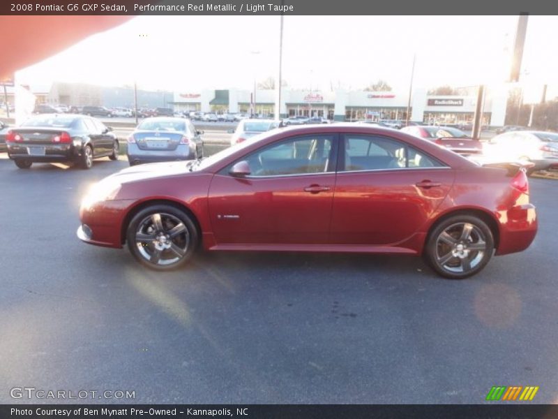 Performance Red Metallic / Light Taupe 2008 Pontiac G6 GXP Sedan