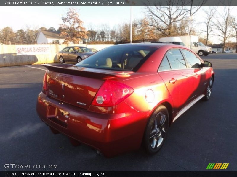 Performance Red Metallic / Light Taupe 2008 Pontiac G6 GXP Sedan