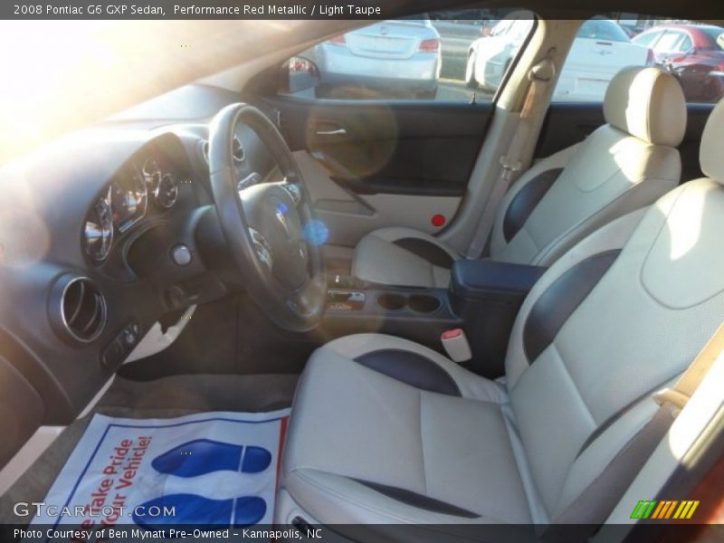 Performance Red Metallic / Light Taupe 2008 Pontiac G6 GXP Sedan