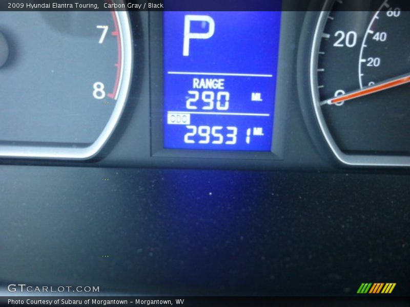 Carbon Gray / Black 2009 Hyundai Elantra Touring