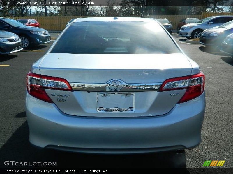 Classic Silver Metallic / Ash 2012 Toyota Camry XLE