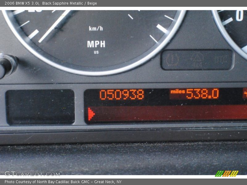 Black Sapphire Metallic / Beige 2006 BMW X5 3.0i