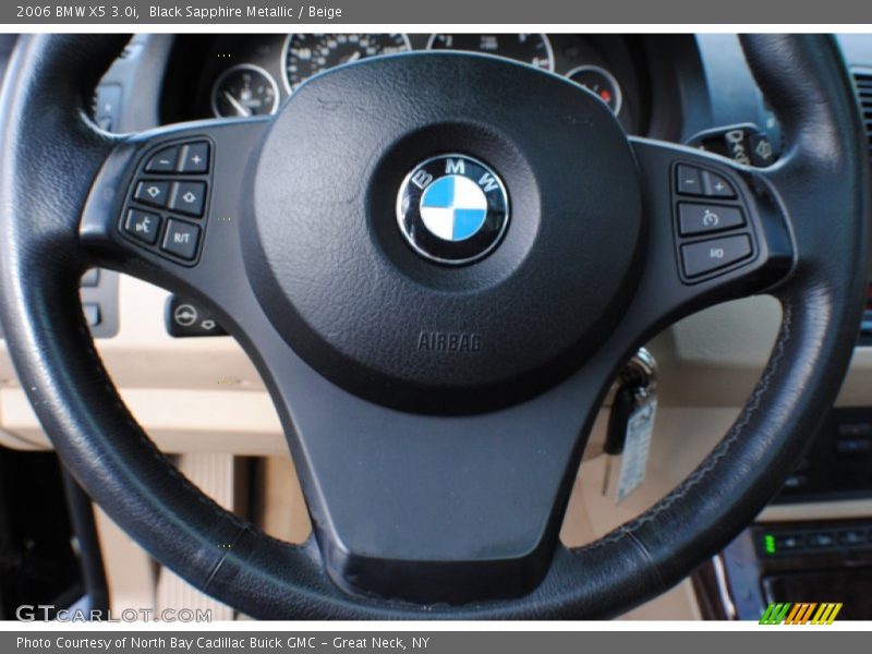 Black Sapphire Metallic / Beige 2006 BMW X5 3.0i