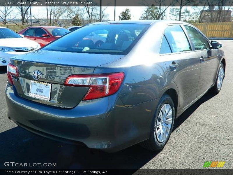 Magnetic Gray Metallic / Ash 2012 Toyota Camry L