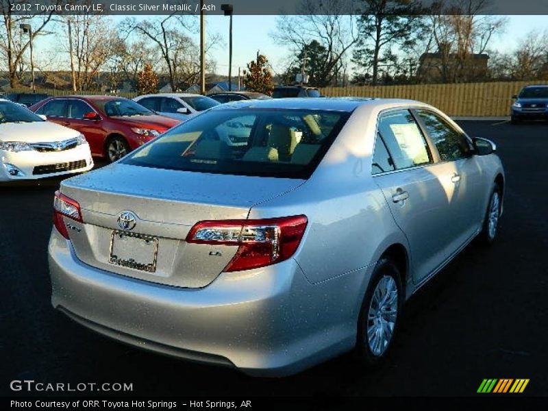 Classic Silver Metallic / Ash 2012 Toyota Camry LE