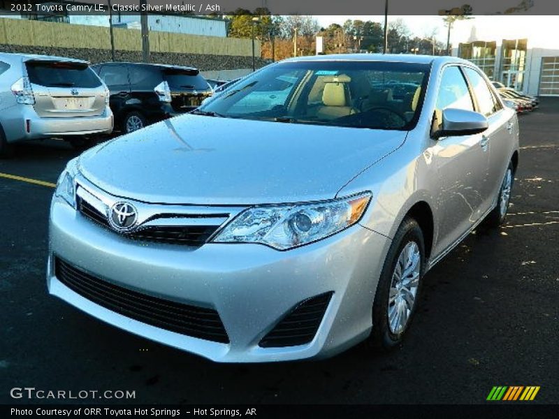 Classic Silver Metallic / Ash 2012 Toyota Camry LE