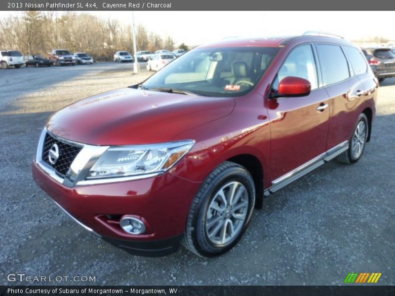 Cayenne Red / Charcoal 2013 Nissan Pathfinder SL 4x4