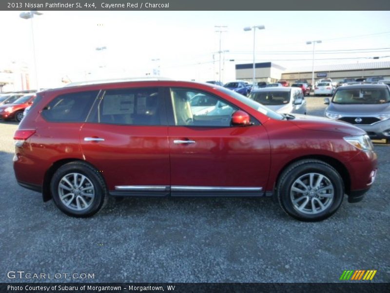 Cayenne Red / Charcoal 2013 Nissan Pathfinder SL 4x4