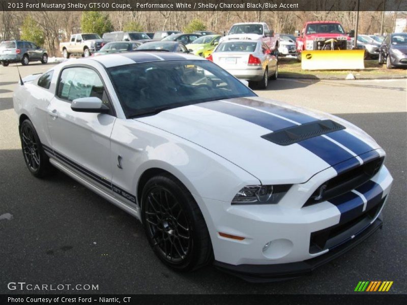 Front 3/4 View of 2013 Mustang Shelby GT500 Coupe