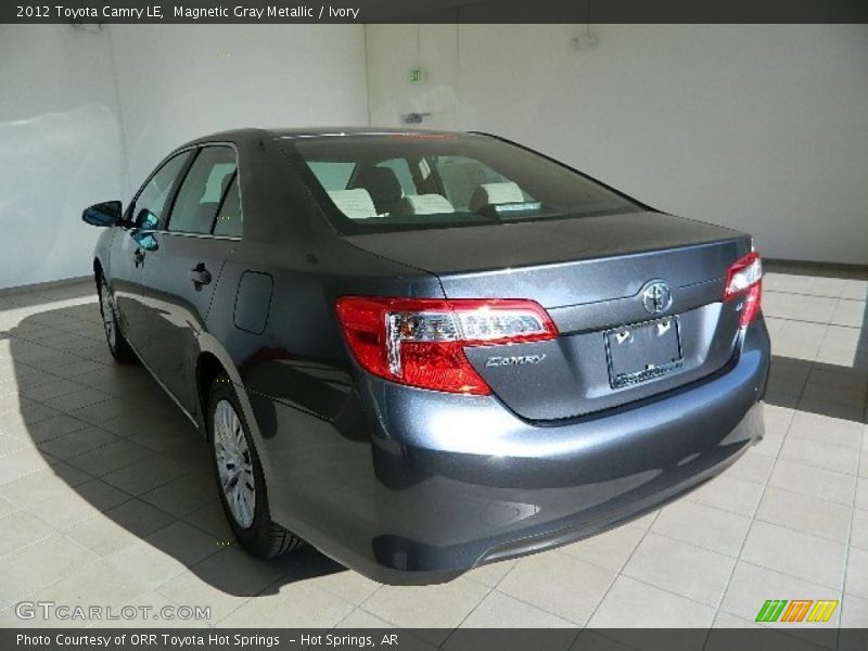 Magnetic Gray Metallic / Ivory 2012 Toyota Camry LE