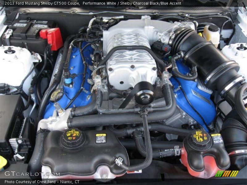  2013 Mustang Shelby GT500 Coupe Engine - 5.8 Liter Supercharged DOHC 32-Valve Ti-VCT V8