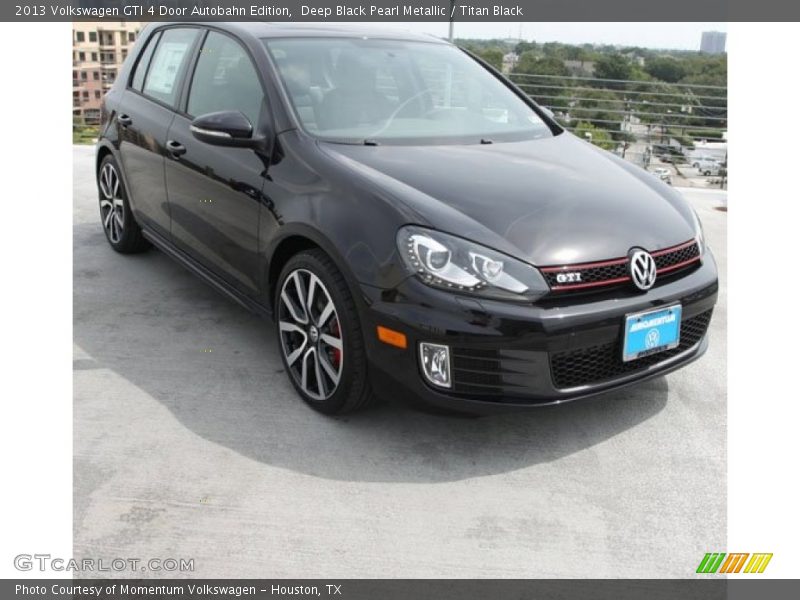 Deep Black Pearl Metallic / Titan Black 2013 Volkswagen GTI 4 Door Autobahn Edition