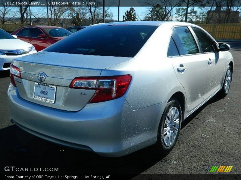 Classic Silver Metallic / Ash 2012 Toyota Camry LE