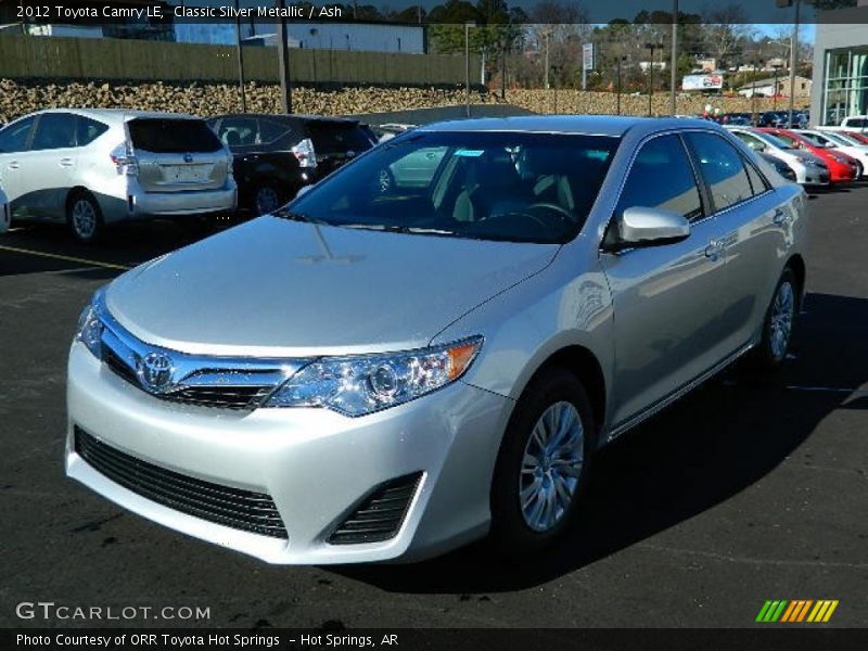 Classic Silver Metallic / Ash 2012 Toyota Camry LE