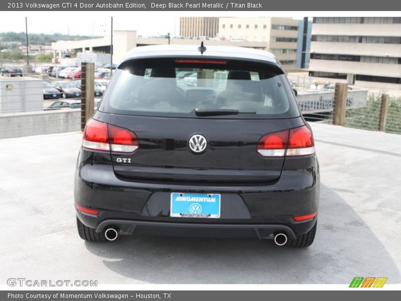 Deep Black Pearl Metallic / Titan Black 2013 Volkswagen GTI 4 Door Autobahn Edition