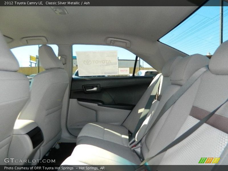 Classic Silver Metallic / Ash 2012 Toyota Camry LE